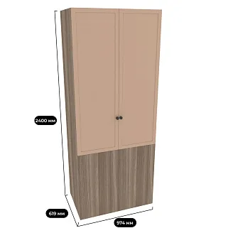 Шкаф для одежды с фальш панелью А212