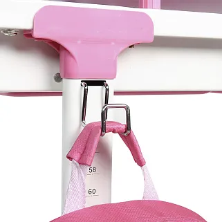Комплект парта + стул трансформеры Lavoro Pink + лампа + подставка
