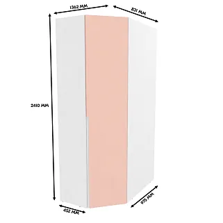 Шкаф угловой, фасады в эмали LE209.44 L/R