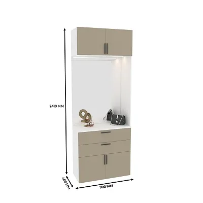 Тумба с зеркалом и комодными ящиками с подсветкой L421 L/R