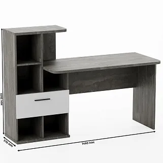 Рабочий стол со встроенным стеллажом HOF421