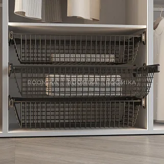 BELLE Корзина для белья 900 мм, цвет графит, BE90BAGR