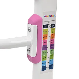 Комплект парта + стул трансформеры Carezza Pink-w FUNDESK