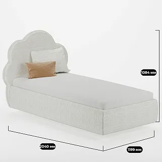 Кровать односпальная мягкая CLOUD  с подъемным механизмом, 90x190