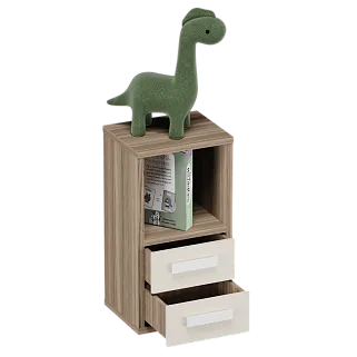 Cтеллаж сквозной книжный  с ящиками E802