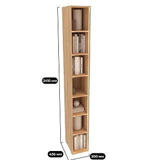 Cтеллаж открытый глубокий L233.44 с подсветкой