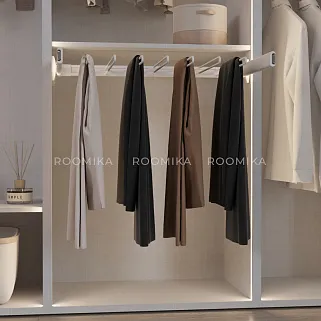 BELLE  Вешалка для брюк, 700 мм, цвет белый, BE70TRWH