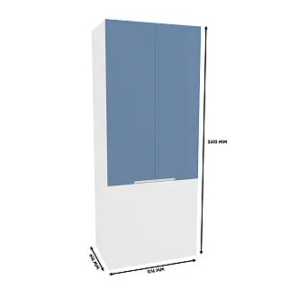 Шкаф двухдверный с фальш стенкой, фасады в эмали LE212