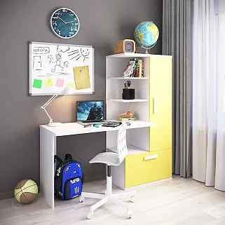 Рабочий стол со встроенным стеллажом HOF422