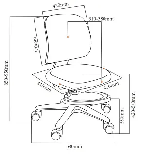 Детское кресло Marte Pink Cubby