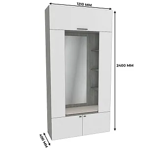 Секция с зеркалом и полками с подсветкой LG408