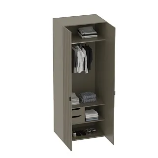 Шкаф 2 дверный, фрезерованные фасады в эмали LE-210.60-2