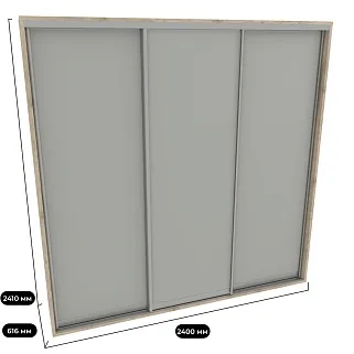 Шкаф-купе ХG240.60-1, профиль INTEGRO, фасад МДФ