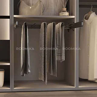 BELLE  Вешалка для брюк, 600 мм, цвет графит, BE60TRGR