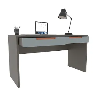 Cтол письменный прямой, фасады в эмали LE718