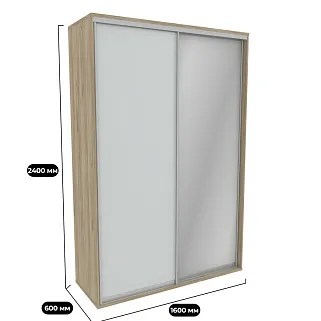 Шкаф-купе U160 тип 1 МДФ/зеркало