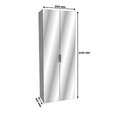 Шкаф двустворчатый с зеркалом LG-210.44-4Z