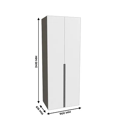 Шкаф 2 дверный, фасады в эмали LE210.60-3