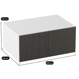 Антресоль на шкафы, фрезерованные фасады в эмали LE461.61