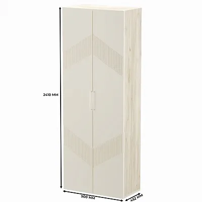 Шкаф 2 дверный, фрезерованные фасады в эмали LE210.44-1