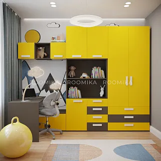 Навесная полка с фасадом 1 ниша E311