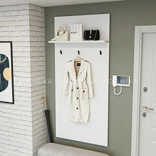 Панель широкая с полкой и крючками L-177