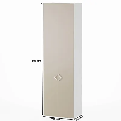 Шкаф двухдверный со штангой L243.60