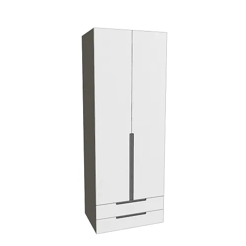 Шкаф 2 дверный с ящиками, фасады в эмали LE211.60