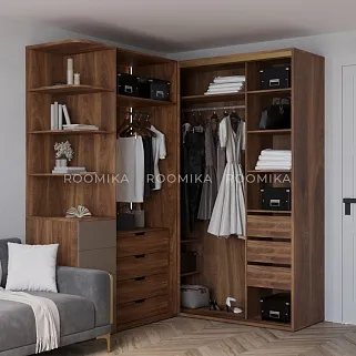 Шкаф для спальни с четырьмя ящиками и штангой с подсветкой R210.60-3