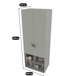 Шкаф двухдверный L217.60-4