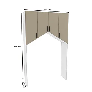 Мягкая стеновая панель в виде домика L152 L/R