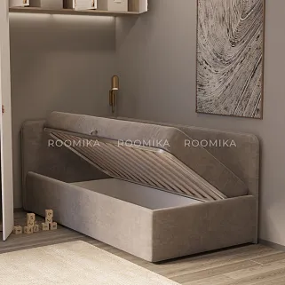 Кровать с подъемным механизмом и ящиком для белья RUBY М1