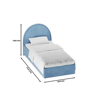 Кровать односпальная мягкая BUBBLE с подъемным механизмом