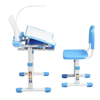 Комплект Cubby Парта и стул-трансформеры Vanda blue