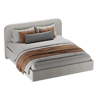 Кровать двуспальная мягкая FLY с подъемным механизмом, 160x200