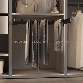 BELLE  Вешалка для брюк, 600 мм, цвет черный, BE60TRBL