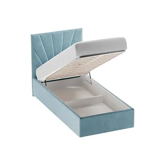 Кровать односпальная мягкая SUNRISE  с подъемным механизмом, 90x200