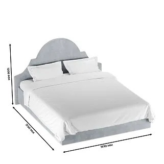 Кровать двуспальная мягкая LUCIYA с подъемным механизмом, 140x200