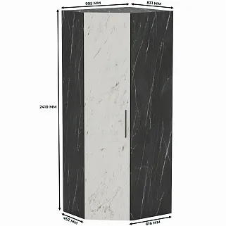 Шкаф угловой разносторонний L218 L/R