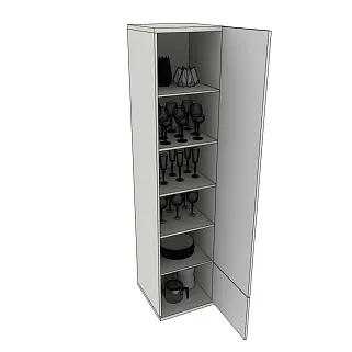 Шкаф однодверный напольный CG-221