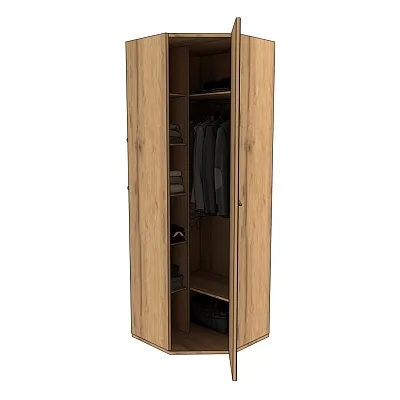 Шкаф угловой равносторонний с зеркалом C-218Z L/R