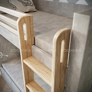 Кровать мягкая двухъярусная DUO L/R