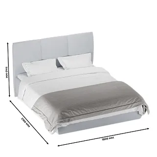 Кровать двуспальная мягкая PALERMO  с подъемным механизмом, 160x200