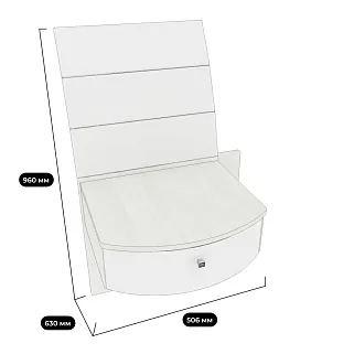 Тумба прикроватная P702 к кровати P140-180