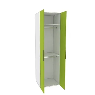 Шкаф двухдверный со штангой L243.60