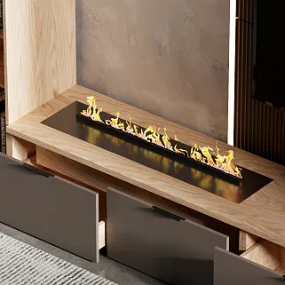 Lazio гостиная с электрокамином 21