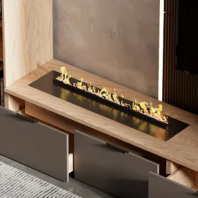 Lazio гостиная с электрокамином 21