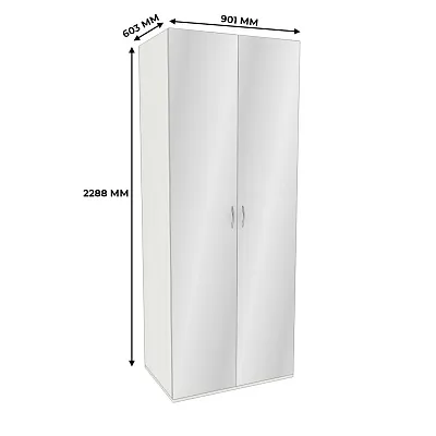 Шкаф 2 дверный с зеркалом P210Z