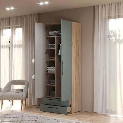 Шкаф двустворчатый с ящиками LG-211.44