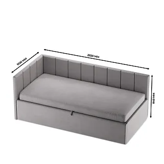 Кровать с подъемным механизмом и ящиком для белья LINE М1